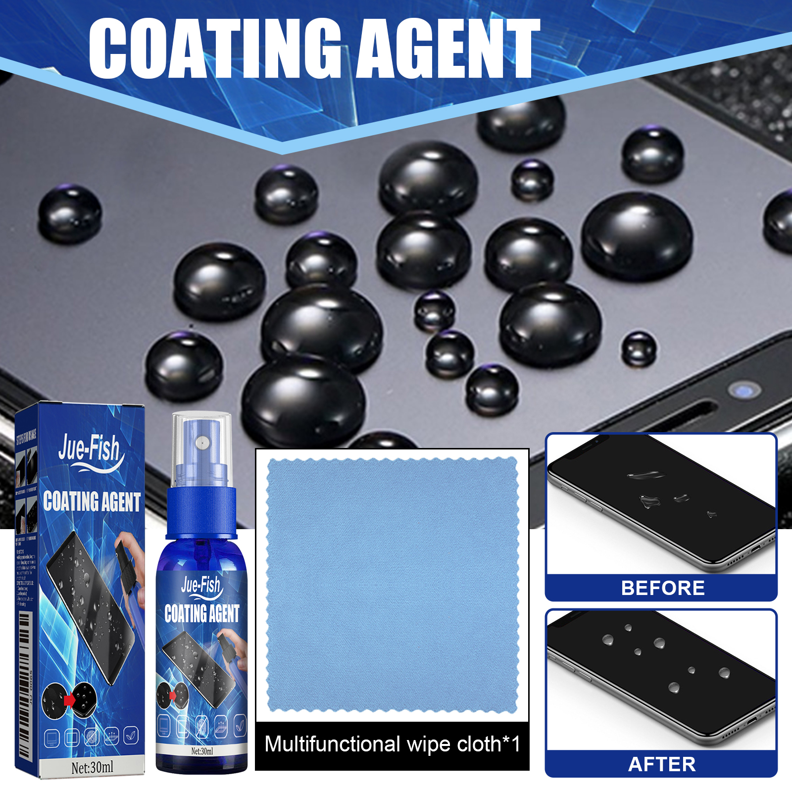 Screen Coating Agent, Smartpho – обзор и цена Oleophobic Coating Spray