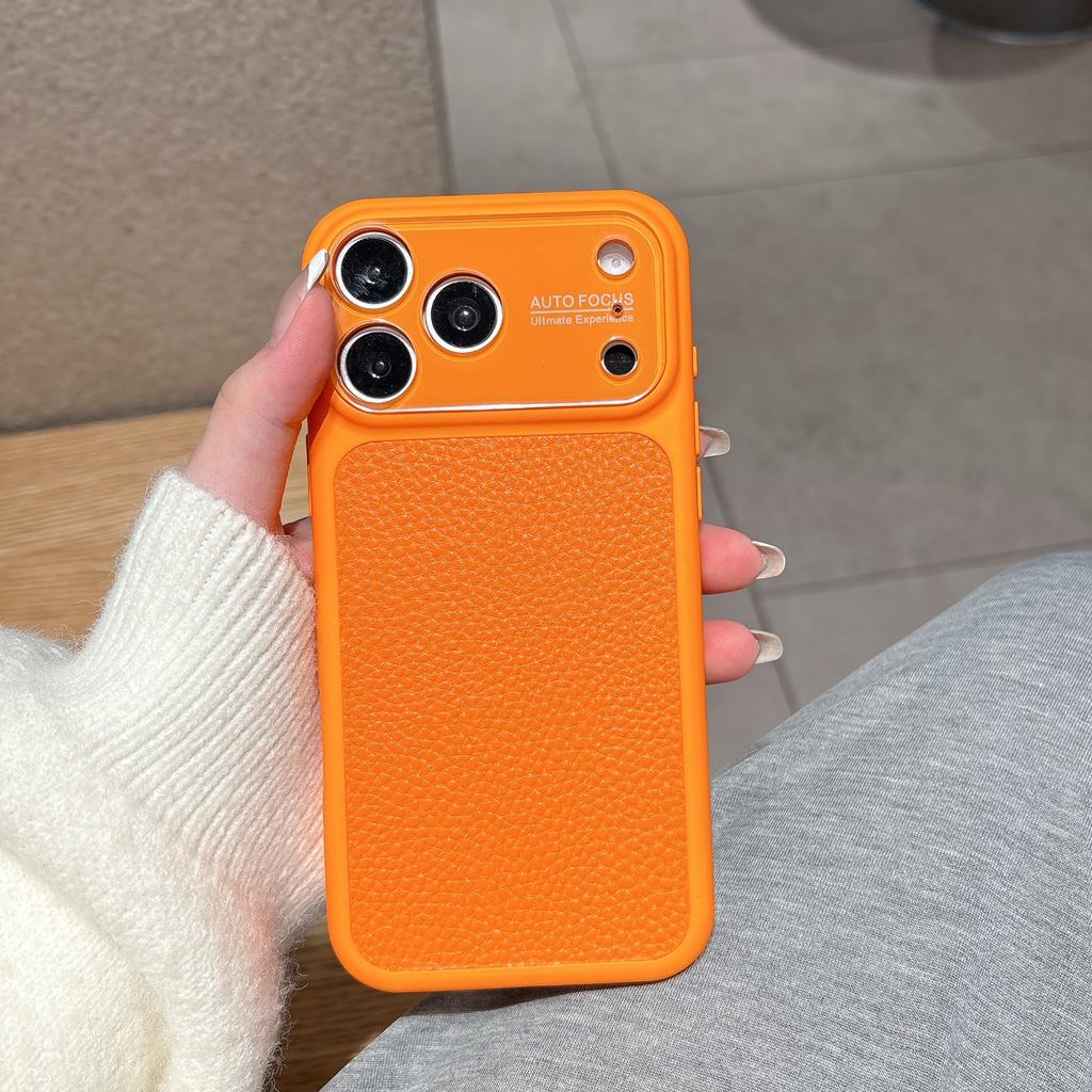 Luxury Lychee Grain Leather Te – обзор и цена Camera Lens Protector