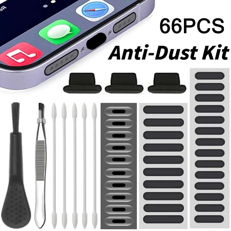 66PCS Dust Plug Phone Speaker  – обзор и цена Dust Removal Sticker