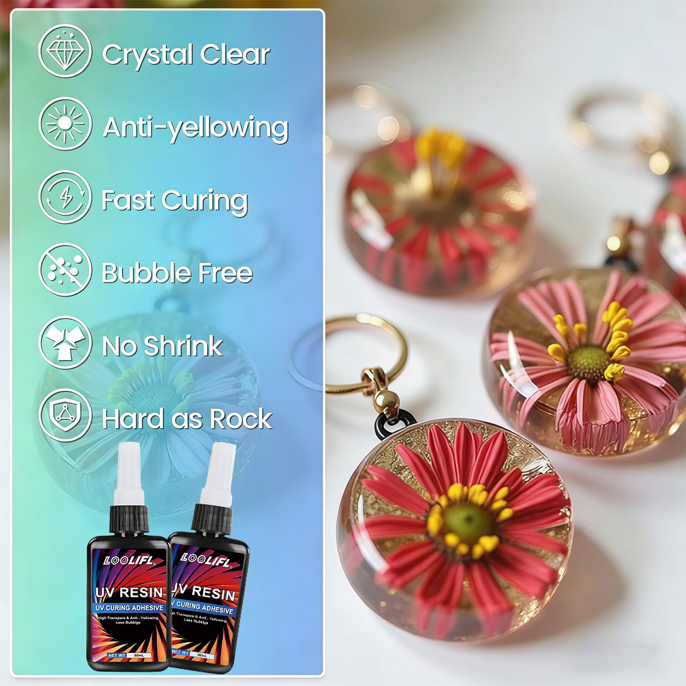 LOOLIFL UV Resin Kit With Mini – обзор и цена Liquid Uv Glue Kit