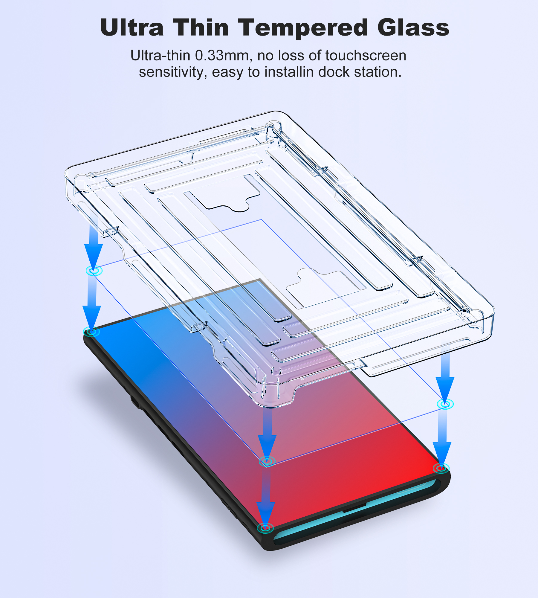BEBONCOOL 2-Pack Tempered Glas – обзор и цена Screen Alignment Tool