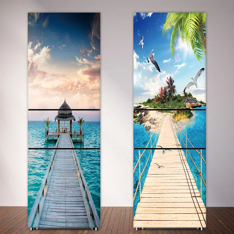 Seaside Beach Fridge Sticker F – обзор и цена Full Cover Adhesive