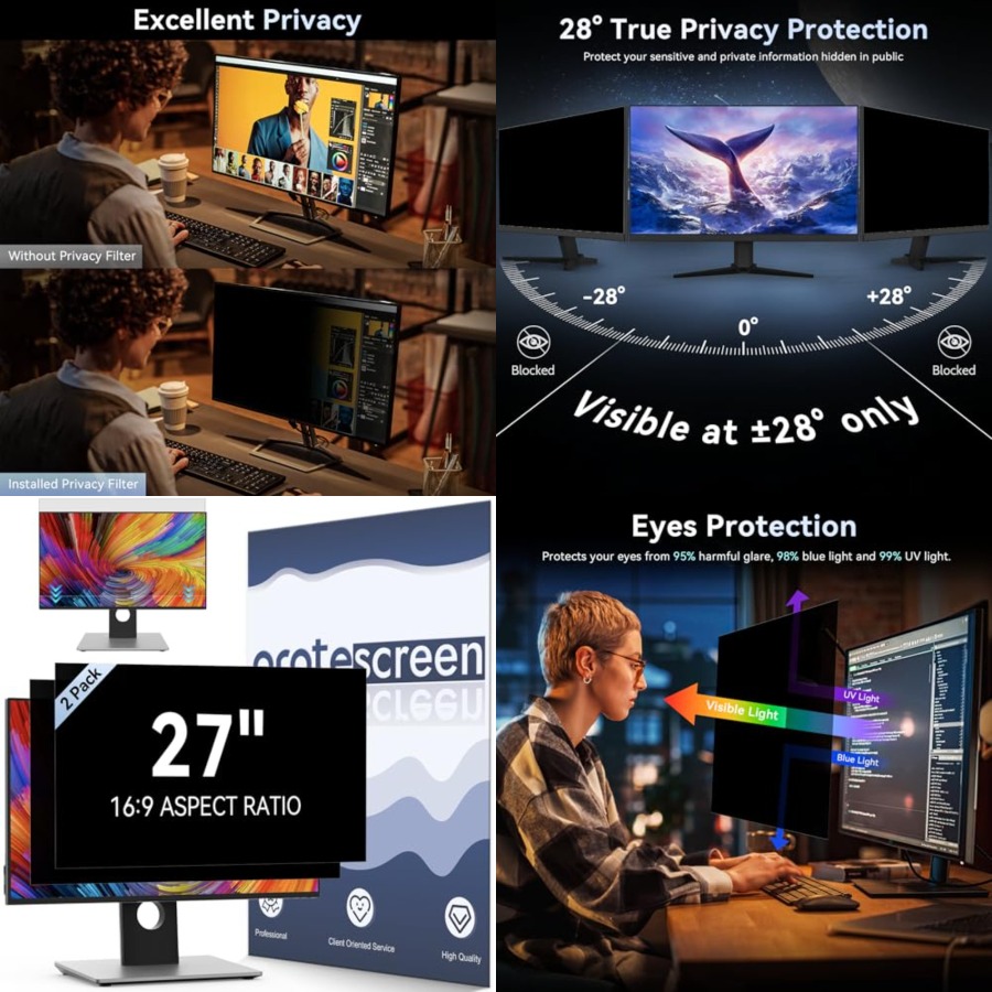 [2 Pack] Computer Privacy Scre – обзор и цена Privacy Filter 2Pack
